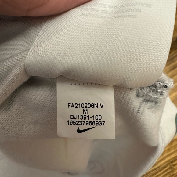 Nike Swoosh 50 all over logo print t-shirt in white Medium - Picture 9 of 9